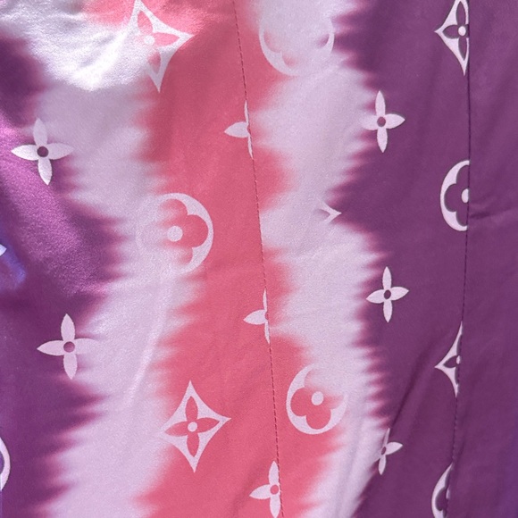 Fashion Purple and Pink Patterned Button-Up Shirt Sz.S - Picture 9 of 10